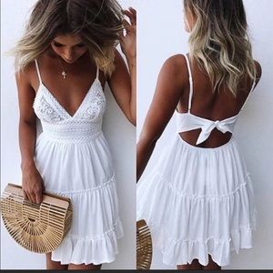 🔥 SALE!!! Crochet Tiered Dress